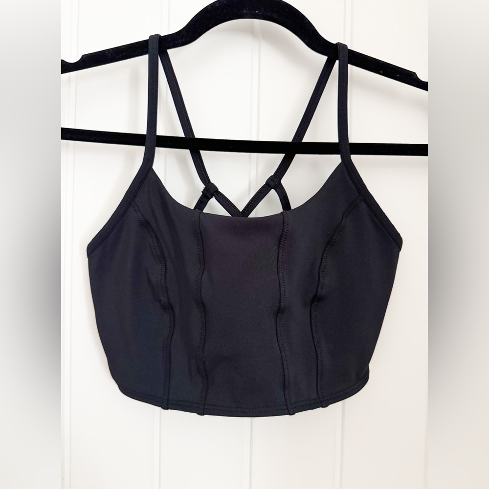 FOREVER 21- Black Strappy Sports Bra